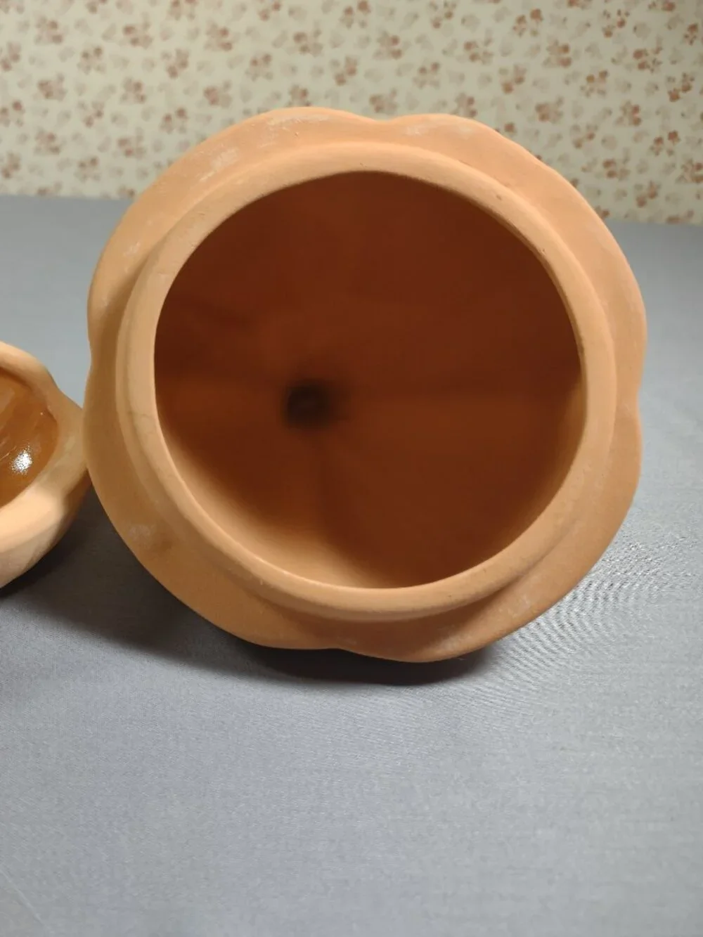 Vtg Terra Cotta Garlic Baker Reco Mexico 1993